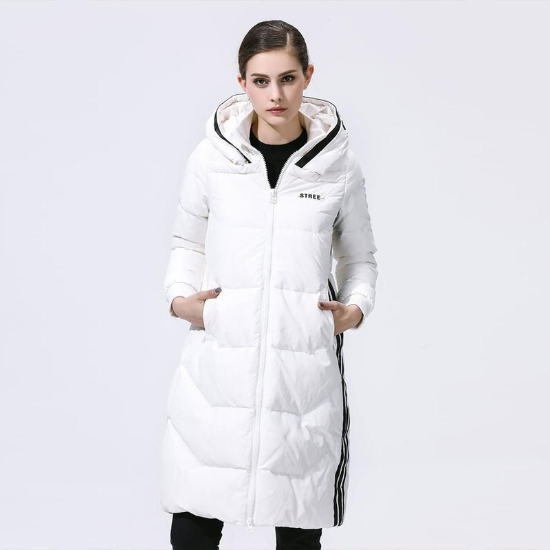 Tanboer Womens Down Jacket Bomber Jacket Custom Hooded Long Jackets Female Winter Coats Warm Breathable Clothes – Long Down Jackets and Down Jacket price