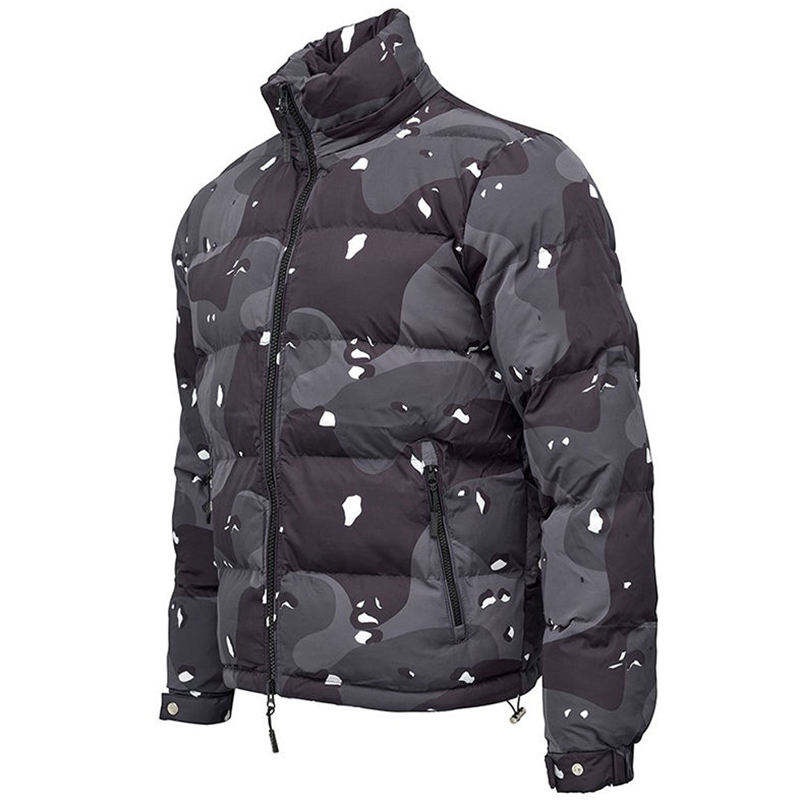 Vintage Wash Paisley Man Cropped Puffer Printed Winter Jacket Mens Down Coat – Jacket and Clothing price