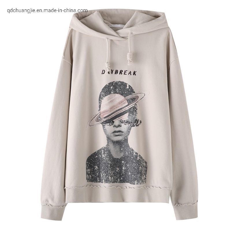 Womens Plain Blank Grey Shining Powder Warm Loose Fit Casual Sport Pullover Thick Athletic Jogging Jumper Gym Track Knit Graphic Printing Winter Hoodies – Polyester and Organic Cotton price
