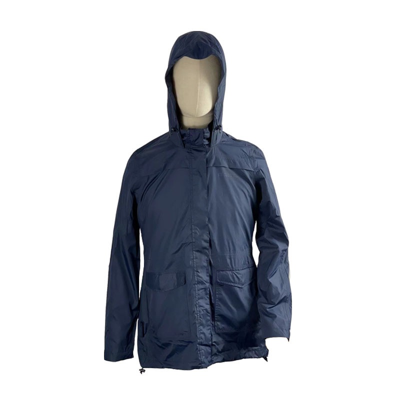 Adult Spring/Autumn Polyester Waterproof Breathable Outerwear Hoody Windbreaker Lightweight Black Hiking Running Sport Short Style Hooded Rain Jacket – Clothing and Clothings price