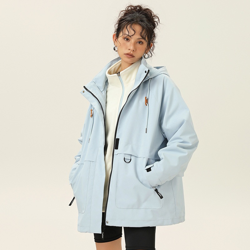 Custom Fashion Premium Waterproof Warm Coat with Fleece Outdoor Windproof Jackets for Girls – Waterproof Jackets and Jackets with Fleece price