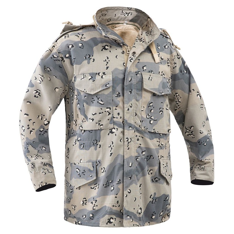 Custom M65 Tactical Jacket for Saudi Arabia in 6 Colour Blue Chocolate Chip Camo with Concealed Hood and Removable Fleece Liner – Tactical Jacket and M65 Tactical Jacket price