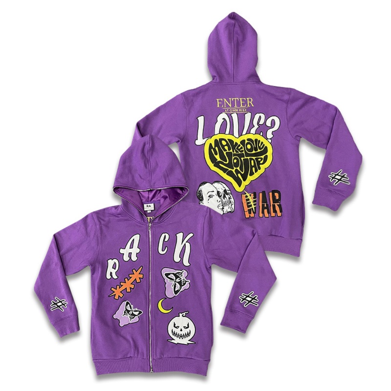 High Quality Sportswear Custom Appliqued Embroidered Zip Hoodie – Hoody and Mens Hoody price