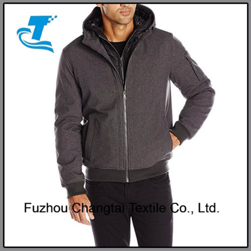 Men S Softshell Jacket with Contrast Bib and Hood – Sports Wear and Men Softshell Jacket price