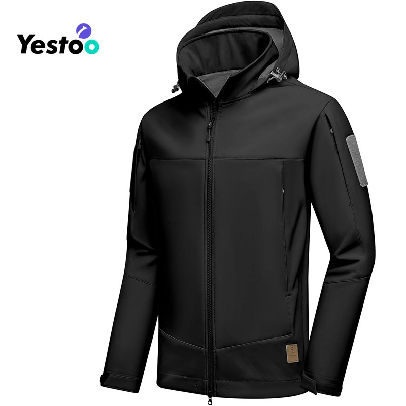 Mens Softshell Jacket with Hood, Fleece Lined Winter Jackets for Hiking, Windproof Water-Resistant – Hooded Rain Jacket and Mens Windproof Jacket price