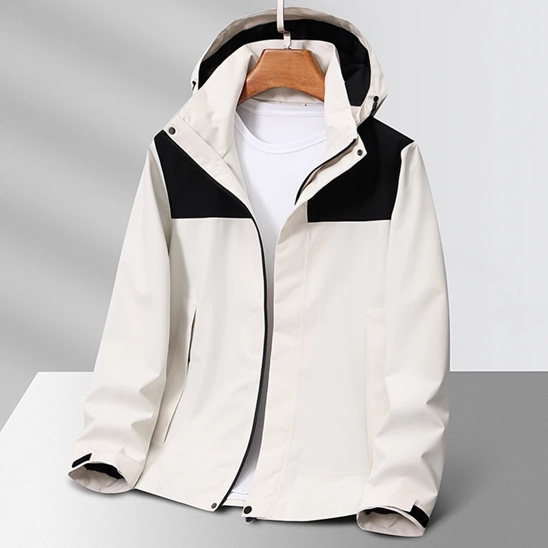 Mens Waterproof Windbreaker Jacket – Lightweight Detachable Hood for Outdoor Sports – Outdoor Jacket and Windproof Jacket price