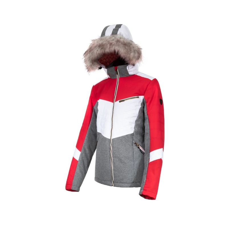 Women Windproof Breathable Winter Parka Padding Ski Jacket with Detached Hood Fur Fabric – Womens Ski Jacket and Winter Jacket price