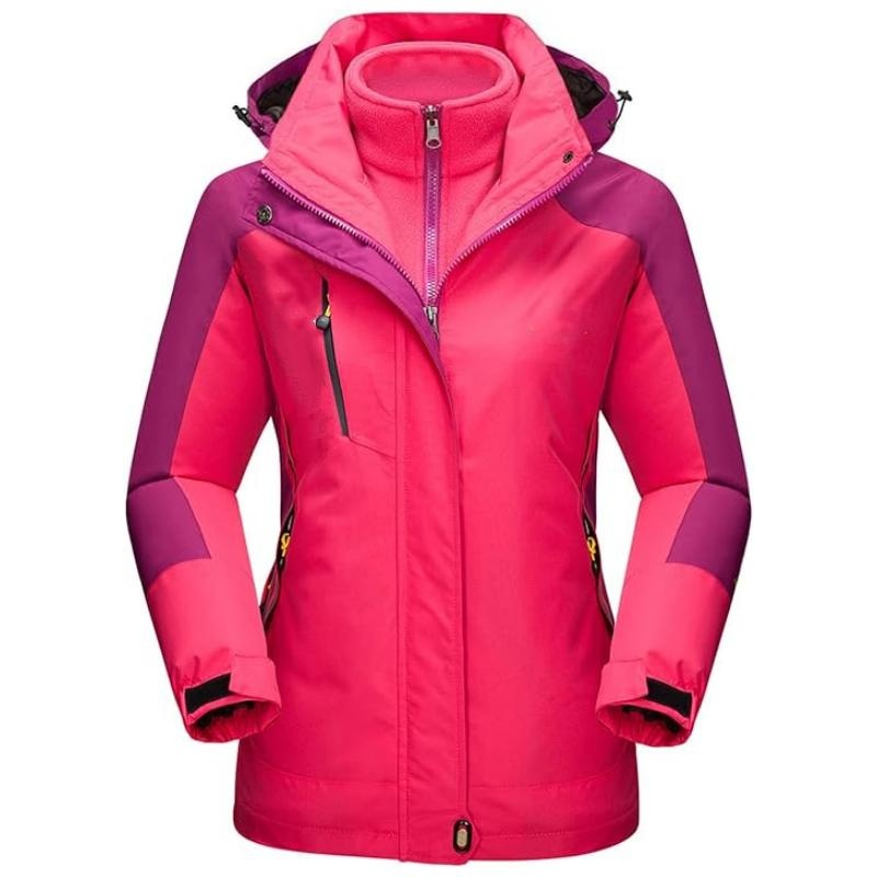 3 in 1 Women Winter Coat Fleece Jacket Warm Waterproof Jacket Hiking Camping Clothing Outdoor Sport Coat – Hiking Jacket and Winter Coat price