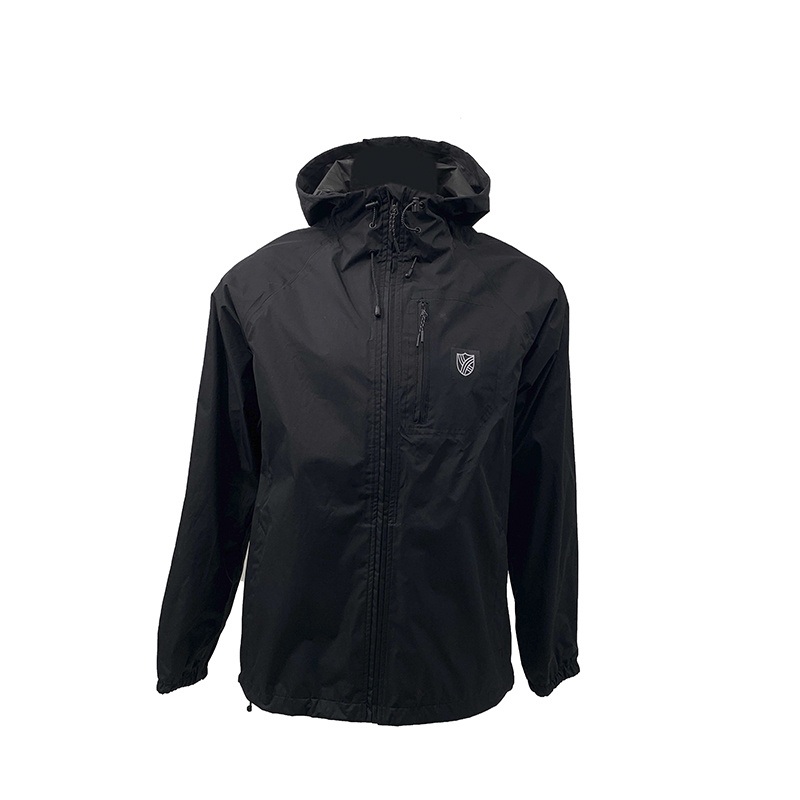 Custom Spring Autumn Heat Sealing Black Outdoor Hiking Climbing Exercise Windbreaker Jacket – Windbreaker and Exercise Jacket price