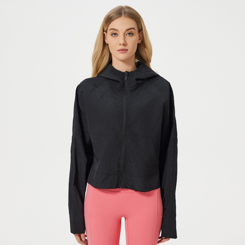 Cut Workout Yoga fashion Fitness Zipper Slim Clothes Gym Jackets Womens Sports Clothing – Yoga Jacket and Jacket Yoga price