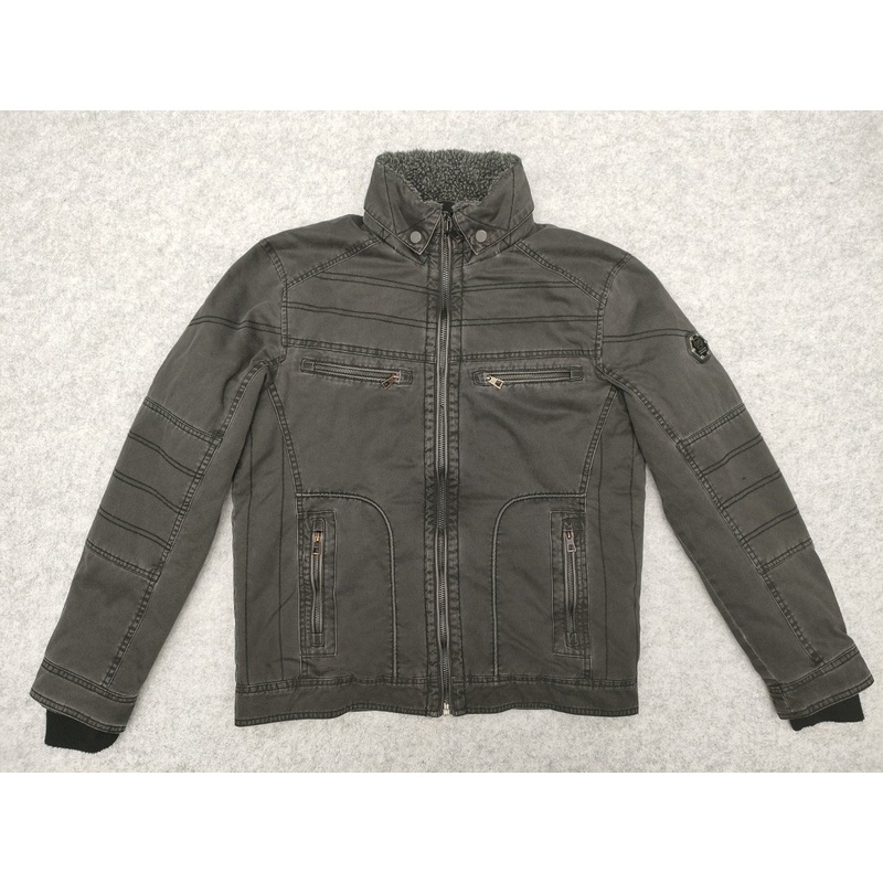 Dirty-Dyed Autumn/Winter Cotton Twill Vintage Washing Sherpa Neck Jacket/Coat for Man – Man Coat and Men Jacket price