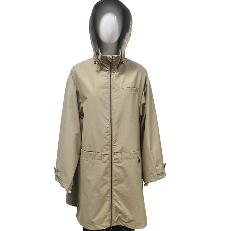 Long Style Windbreaker Outdoor Casual Raincoat Hiking Jacket Women with Hood – Waterproof Jacket and Long Waterproof Jacket price
