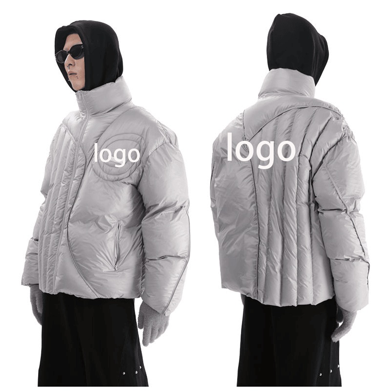 Lulusen Plus Size Coat Mens Quilted Puffy Bomber Jackets Custom Shiny Goose Down Padded Bubble North Side Face Puffer Jacket – Jacket and Mens Jacket price