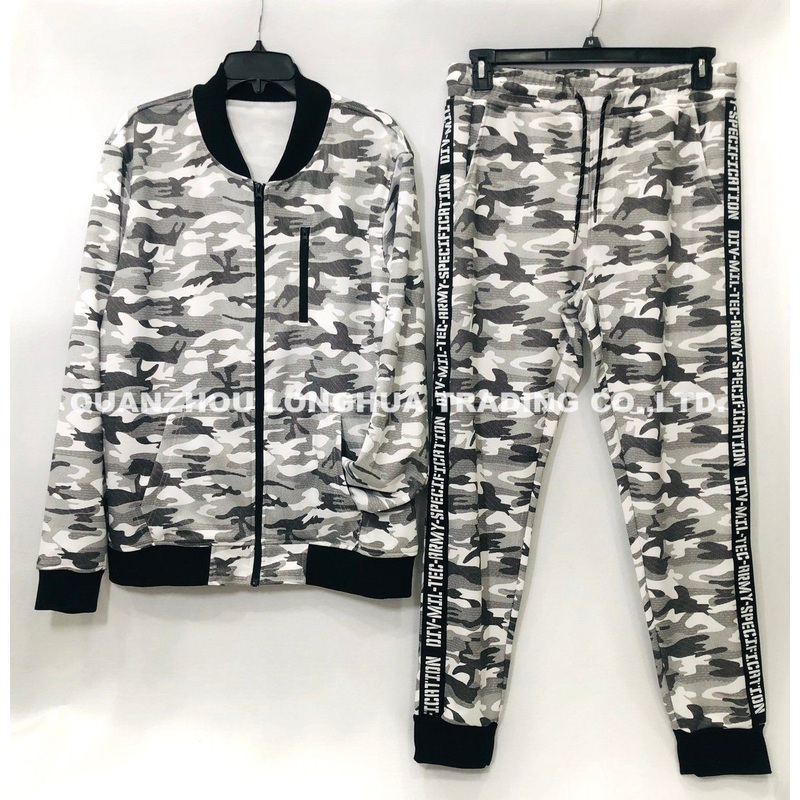 Men Boy Jacket Camo Printing Apparel Taping Joggers Tracksuit Fashion Sport Clothing – Training and Sportswear price