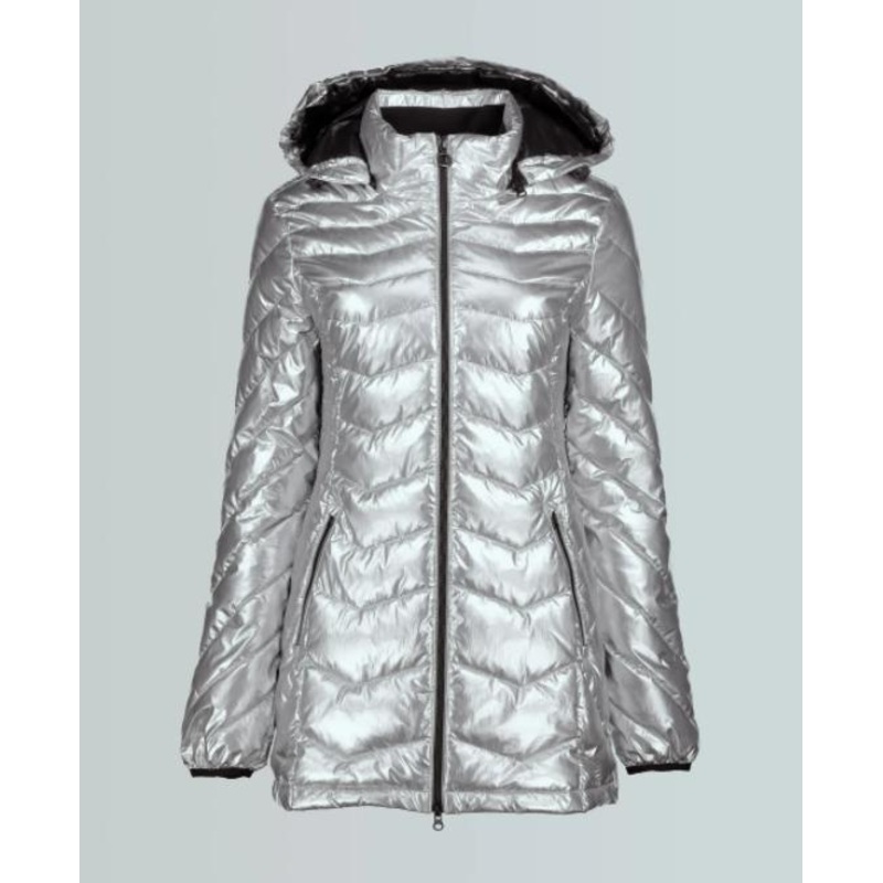 Women Windproof Shiny Fashion Jacket Lightweight with Hood Long Puffer Coat – Puffer Jacket and Hood Coat price