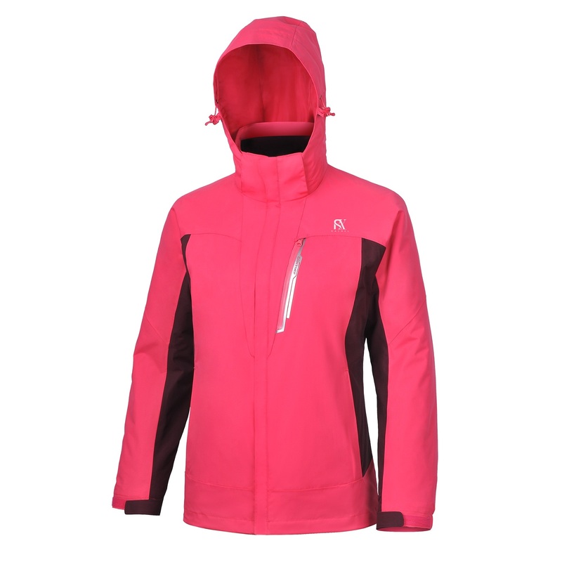 Womens Sports Wear Mesh Lined Waterproof Rain Jacket with Hood – Women Jacket and Waterproof Jacket price