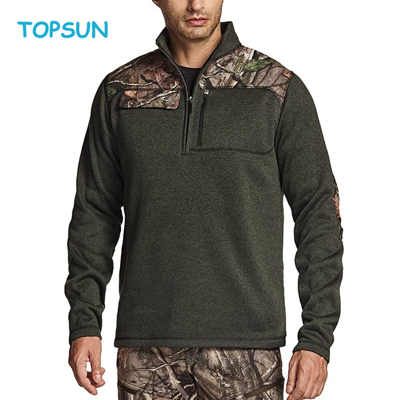 Men S Thermal Fleece Half Zip Pullover, Winter Outdoor Warm Sweater, Lightweight Long Sleeve Sweatshirt – Cotton Sweatshirt and Print Sweatshirt price