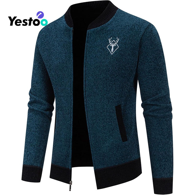 Mens Casual Full Zip Cardigan Sweaters Cable Knit Jacket Sweater Men, Us Size – Mens Corduroy Shacket and Mens Stylish Long Sleeve Shirt price