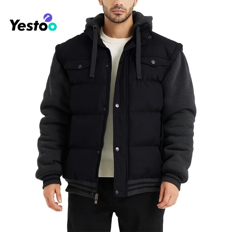 Mens Hooded Winter Coats Water Resistant Warm Thicken Insulated Full Zip Windproof Jackets with Pockets – Mens Hooded Winter Coats and Full Zip Antistatic Casual Coat price