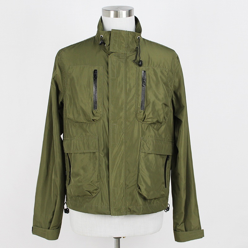 Spring Mens Polyester Windbreaker Jacket Zipper Pockets Casual Lightweight Coat Clothing – Casual Windbreaker and Lightweight Windbreaker price