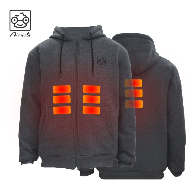 Winter 5V USB Battery Powered Heated Fleece Hoodie Jacket – Warm Outerwear and Heated Hoodie price