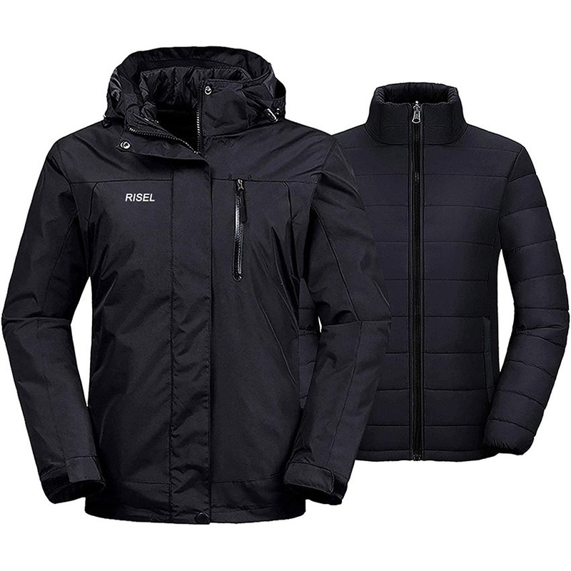 Womens Outdoor Waterproof Winter Coat 3 in 1 Jacket with Hood – Bomber Jacket and Bike Jacket price