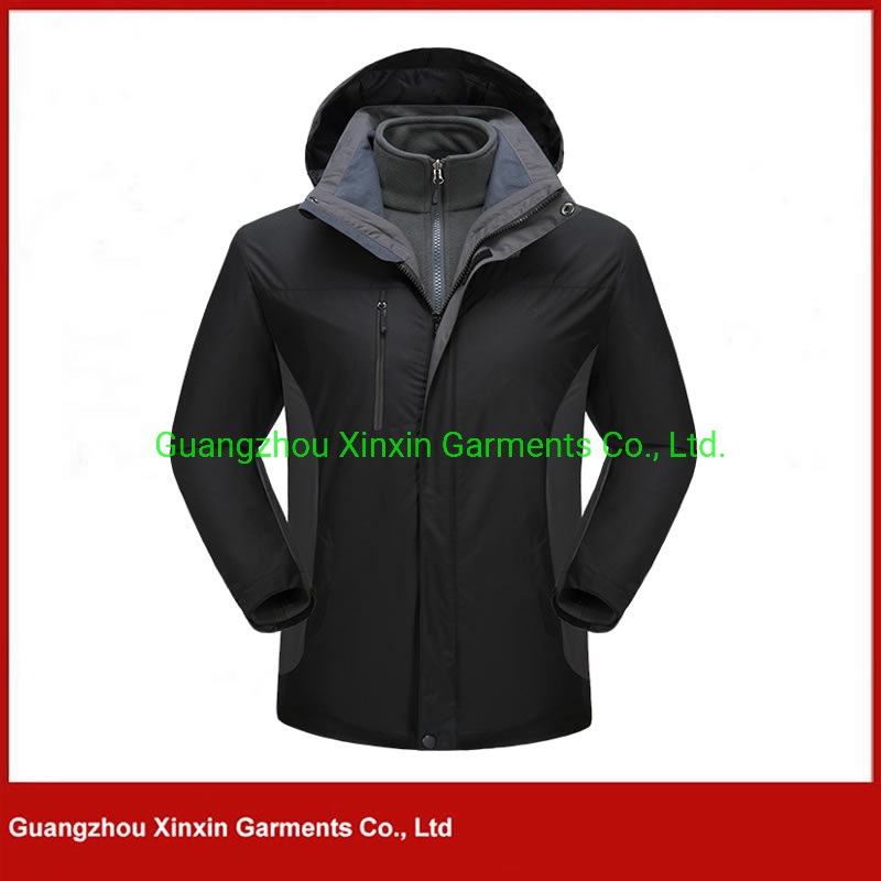 Custom Sports Waterproof Color Black Polyester Hoody Parka Jacket for Men (J346) – Parka and Hoody Jacket price