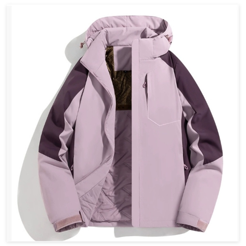 Exquisite Color Block Outdoor Adventure Jacket Windproof Warm Winter Windbreaker Unisex – Adventure Jacket and Windbreaker Jacket price
