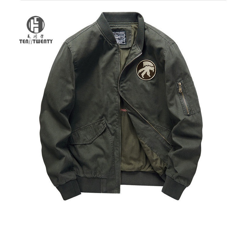 Mens Jackets Casual Male Outerwear Windbreaker Stand Collar Bomber Jacket Cotton Shell Men Short Clothing Length Plus Size – Jacket and Mens Jacket price