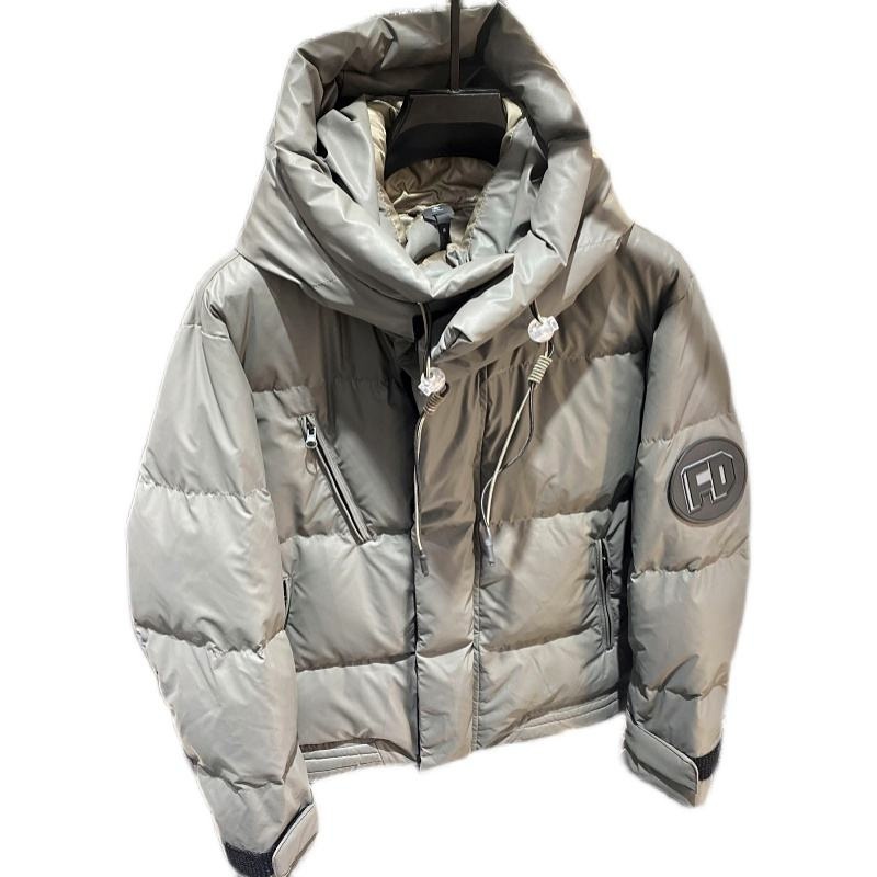 New Design Custom Winter Stylish Warm Hoodie Jacket for Men Goose Down Padded Bubble Jacket – Jacket and Mens Jacket price
