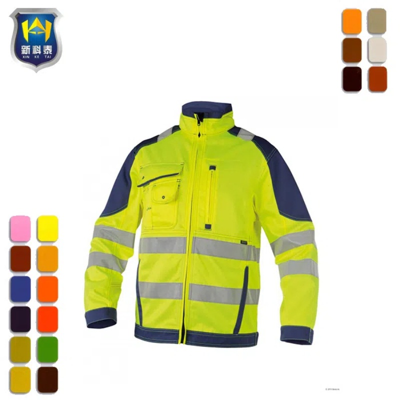 New Design Workwear Industry Reflective Work Soft Shell Jackets – Reflective Jackets and Work Jackets price