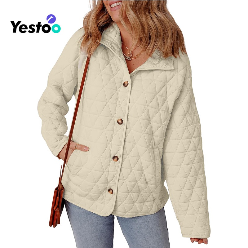 Womens Quilted Cardigan Diamond Lightweight Winter Button Front – Quilted Cardigan and Women Jacket price