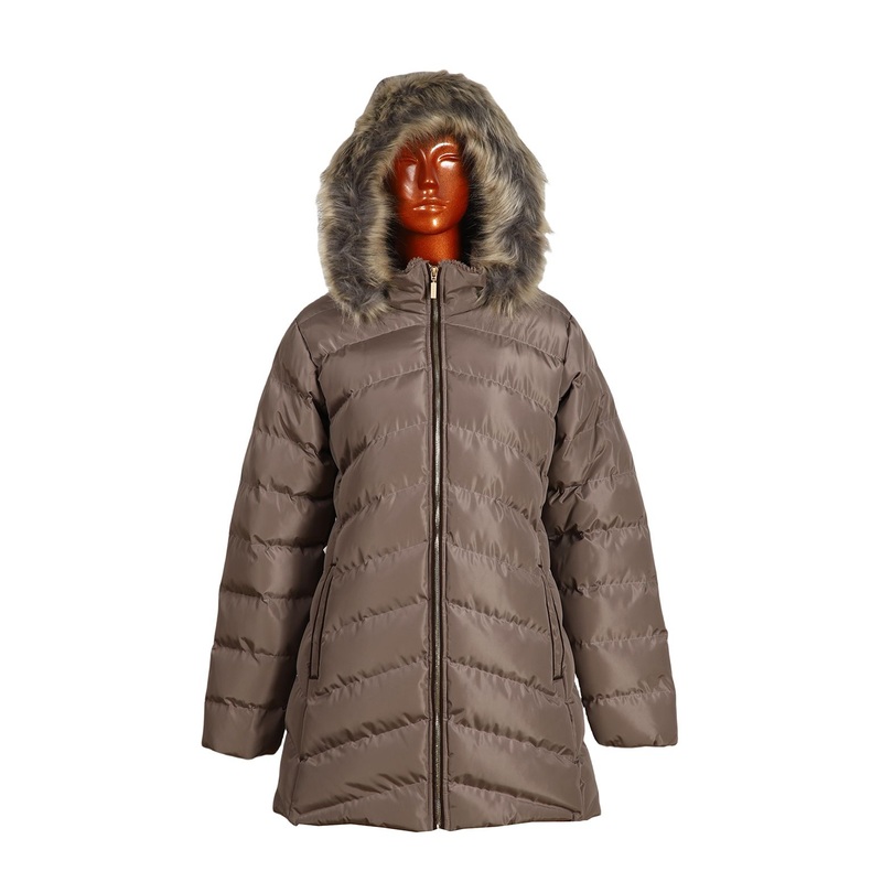 Asiapo China Factory Winter Women Long Puffer Warm Jacket with Fur Hooed – Long Puffer Warm Jacket with Fur Hooed price