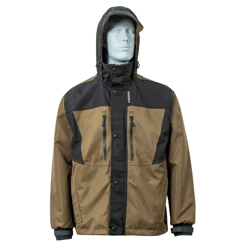 Brown Black Workwear Outerwear Outdoor Polyester Oxford Coated PU Nylon Waterproof Windproof Warm Winter Jacket – Outer Wear Jacket and Waterproof Jacket price