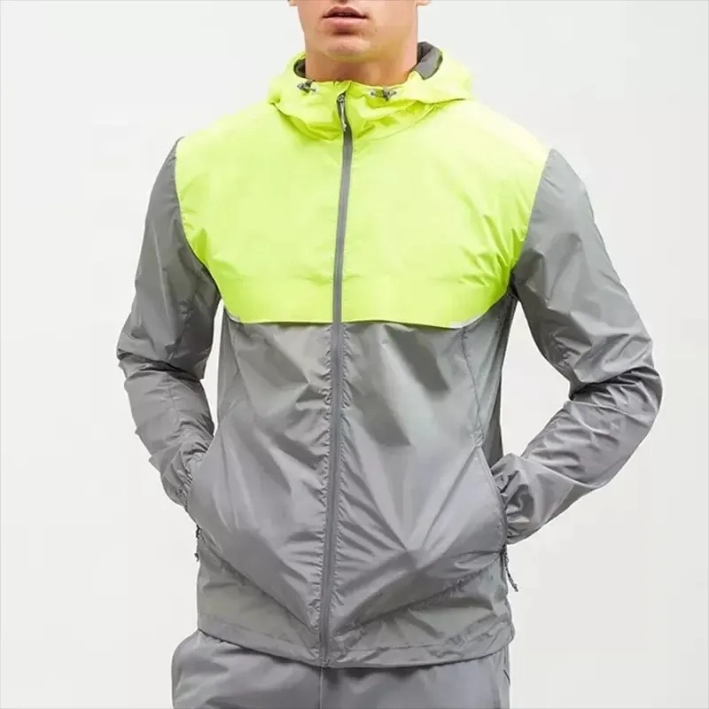 Customized Thin Zip up Windbreaker Polyester Sports Jacket for Outdoor Hiking Cycling – Customized Windbreaker and Polyester Windbreaker price