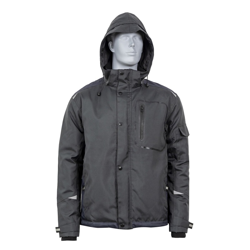 Men S Hood Padded Polyester Fleece Lined and Water Repellent and Breathable Hi Vis Reflective Workwear Outdoor Jacket Chaqueta Reflectante – Clothing and Clothings price