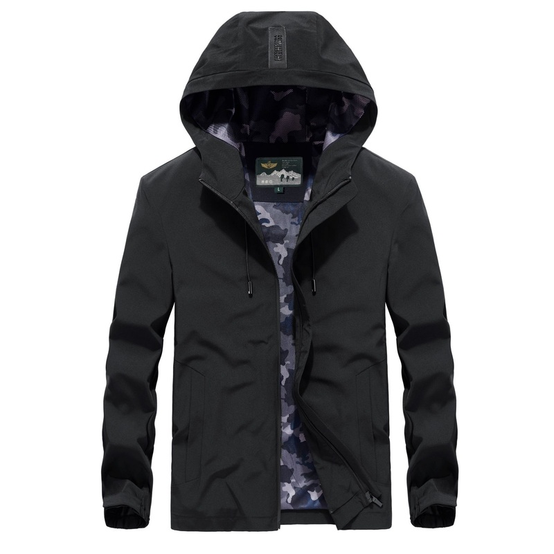 Mens Black Waterproof Breathable Windproof Rain Lightweight Outdoor Clothing Rain Jacket – Windbreaker Jacket and Lightweight Jacket price