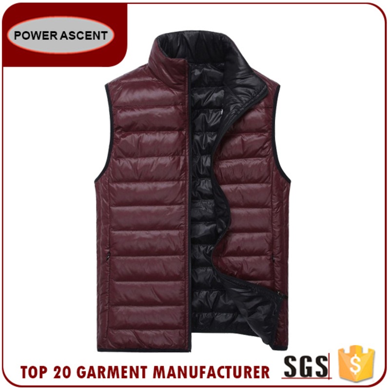 Popular Lightweight Fake Down Reversiable Vest for Man – Mens Reversiable Vest and Vest for Man price