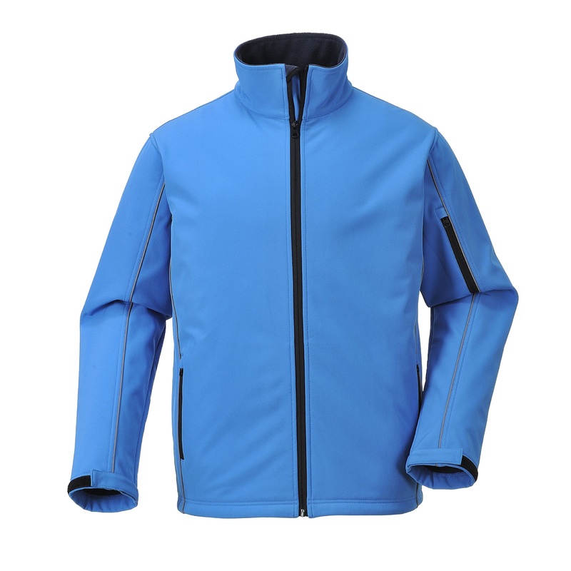 Security Zipper Pocket Polyester Zip Long Sleeve Jacket Full Hiking Sport Camping Waterproof Softshell Jacket – Softeshell Outdoor Wear and Printing Softshell Jacket price