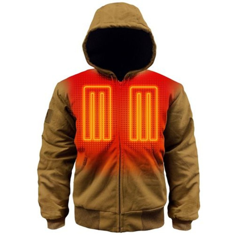 Winter Outdoor Men Cotton Padded Jacket Heated Jacket – Heated Jacket and Winter Jackets price