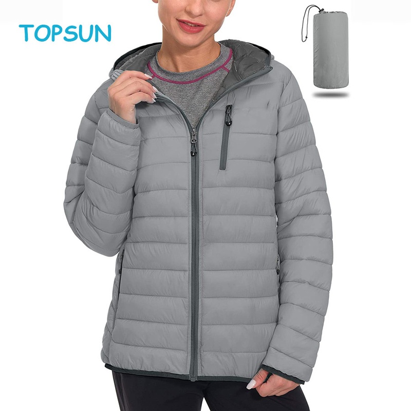 Womens Packable Lightweight Puffer Jacket Hooded Windproof Winter Down Coat with Recycled Insulation – Winter Jacket and Sport Jacket price