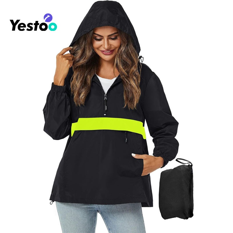 Womens Rain Jacket with Hood, Pullover, Packable, Lightweight, Windbreaker, Waterproof, Breathable. – Womens Waterproof Ski Snow Jacket and Raincoat Lightweight Rain Jacket price