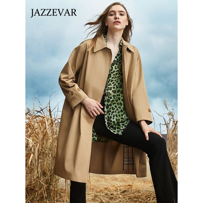 a New Autumn Single-Breasted Checkered Loose and Versatile Coat – Womens Coat and Casual Coat price