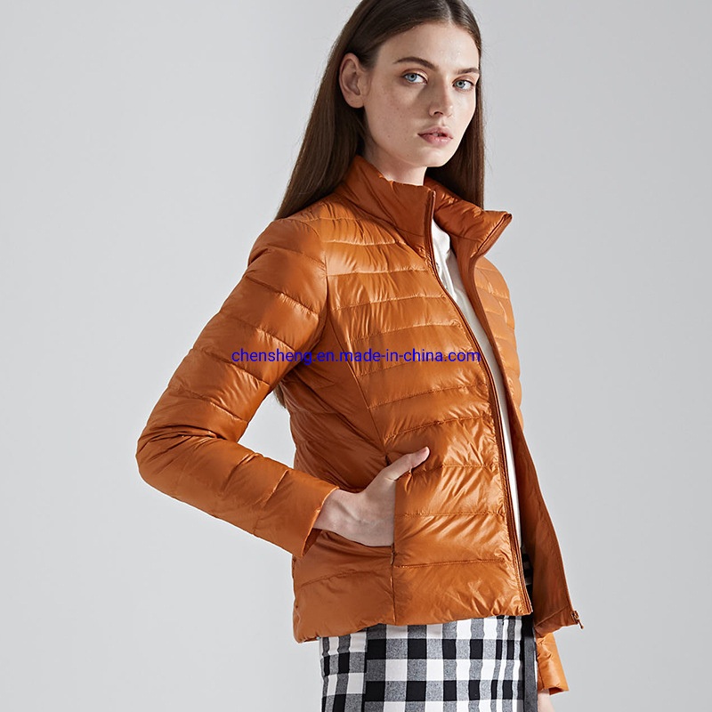 Custom Logo Printing Women Down Jacket Ultralight 90% Down 10% Feather Down Coat for Women – Fashion and Lightweight price