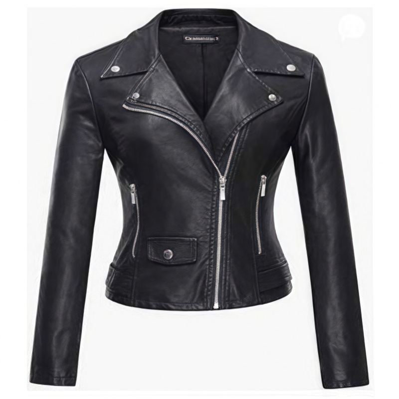 Custom Outdoor Winter Jackets Womens Faux Leather Moto Biker Short Coat Jacket – Jacket and Womens Jackets price
