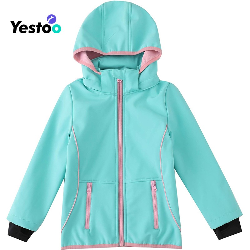 Girls Waterproof Windbreaker Kids Fleece Lined Hooded Winter Coat Outdoor Jacket – Kids Jacket and Fleece Lined Coat price