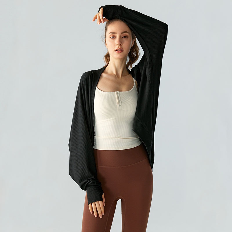 Latest Design Long Sleeve Yoga Jacket Clothing for Women Quick Dry Hoodie Gym Wear Fashion Fitness Clothes – Yoga Jacket and Jacket Yoga price
