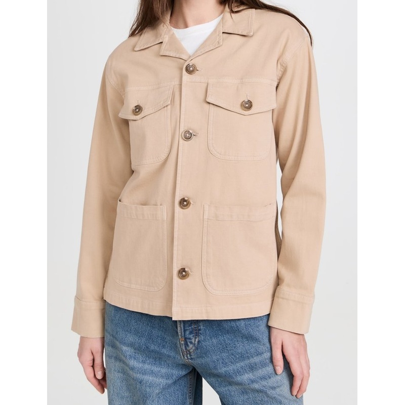 Light Weight Stretchable Cotton Twill Womens Long Sleeves Jacket, with Buttons Placket and Twin Breast Flap Pockets – Stretchable Cotton Twill Jacket and Light Weight Jacket price