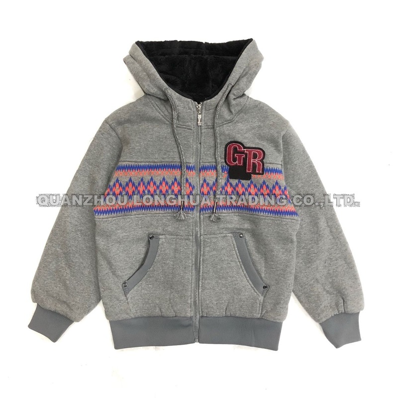 Men Boy Jacket Knitwear Sherpa Lining Apparel Hoody Coat Winter Clothes – Clothes and Winter Coat price