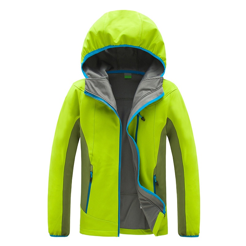 Men Softshell Jacket Spring Autumn Clothing Outerwear Bonded with Fleece Patchwork Jacket – Outdoor Clothing and Fleece Jacket price